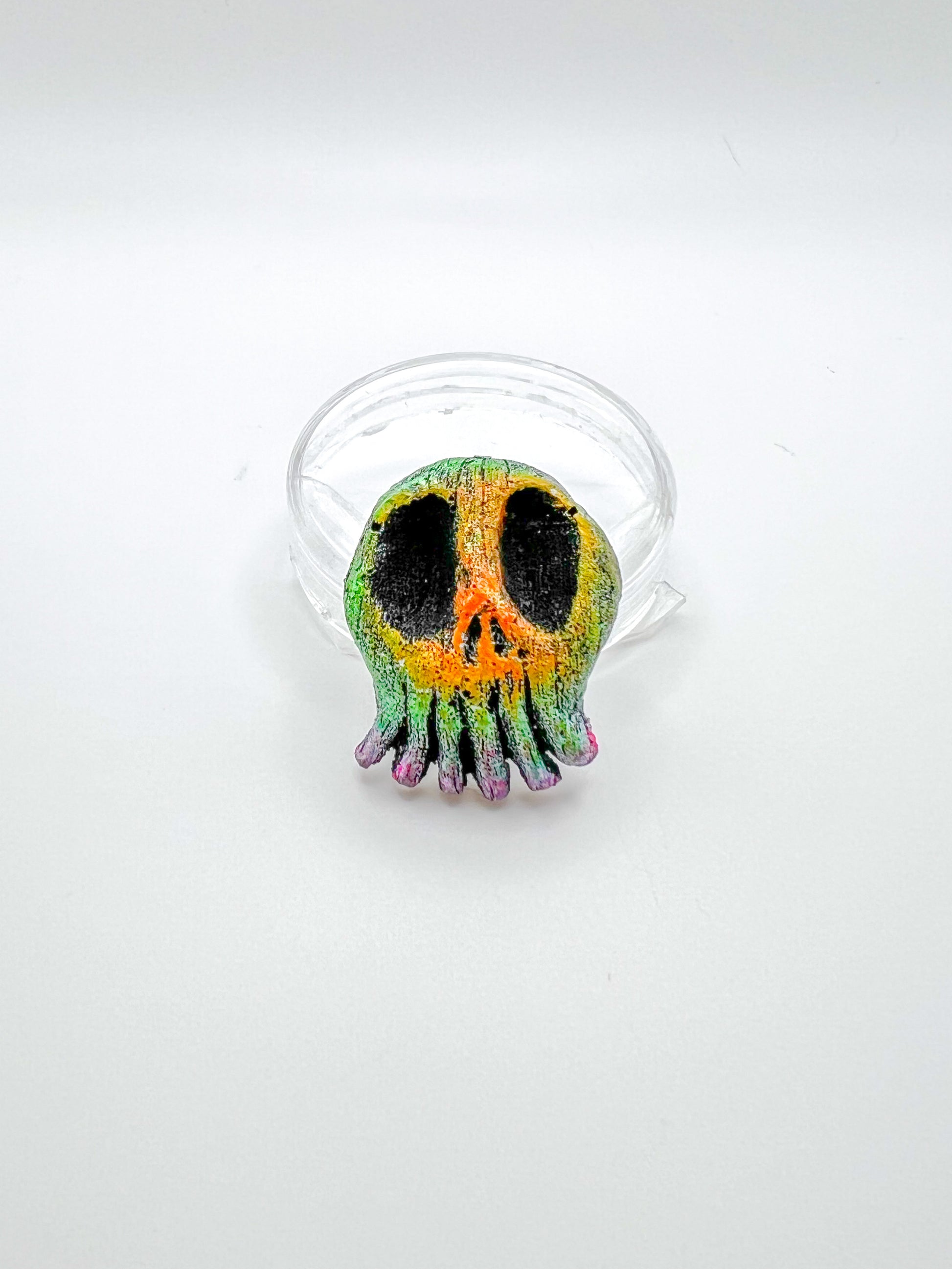 Pride Inspired Skull Magnet or Pinback
