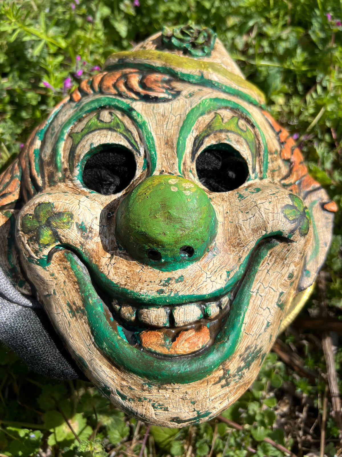 Ready to Ship! "Clovergrin" Retro Clown Mask