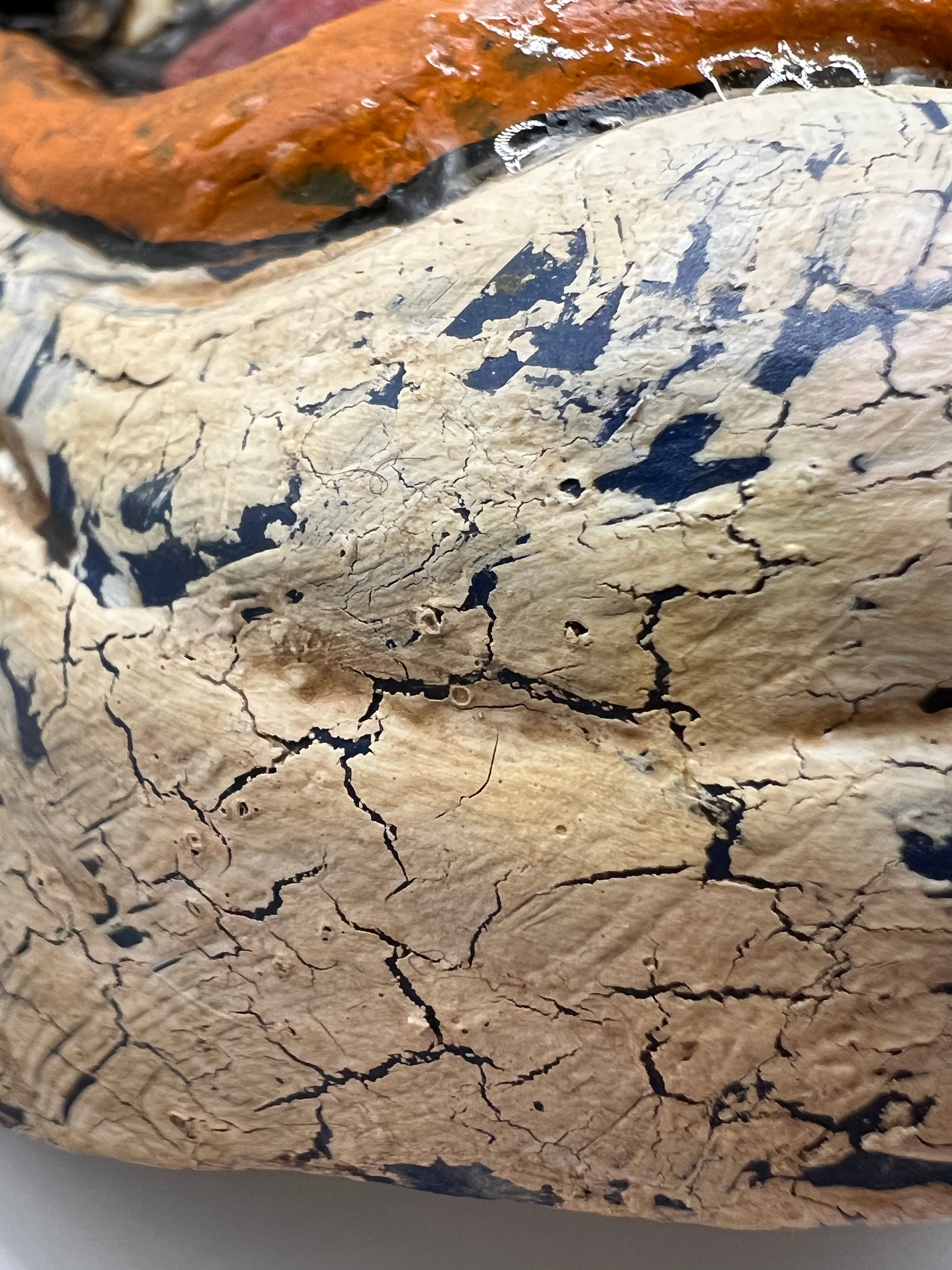 Candy Corn Vintage Inspired Clown Mask