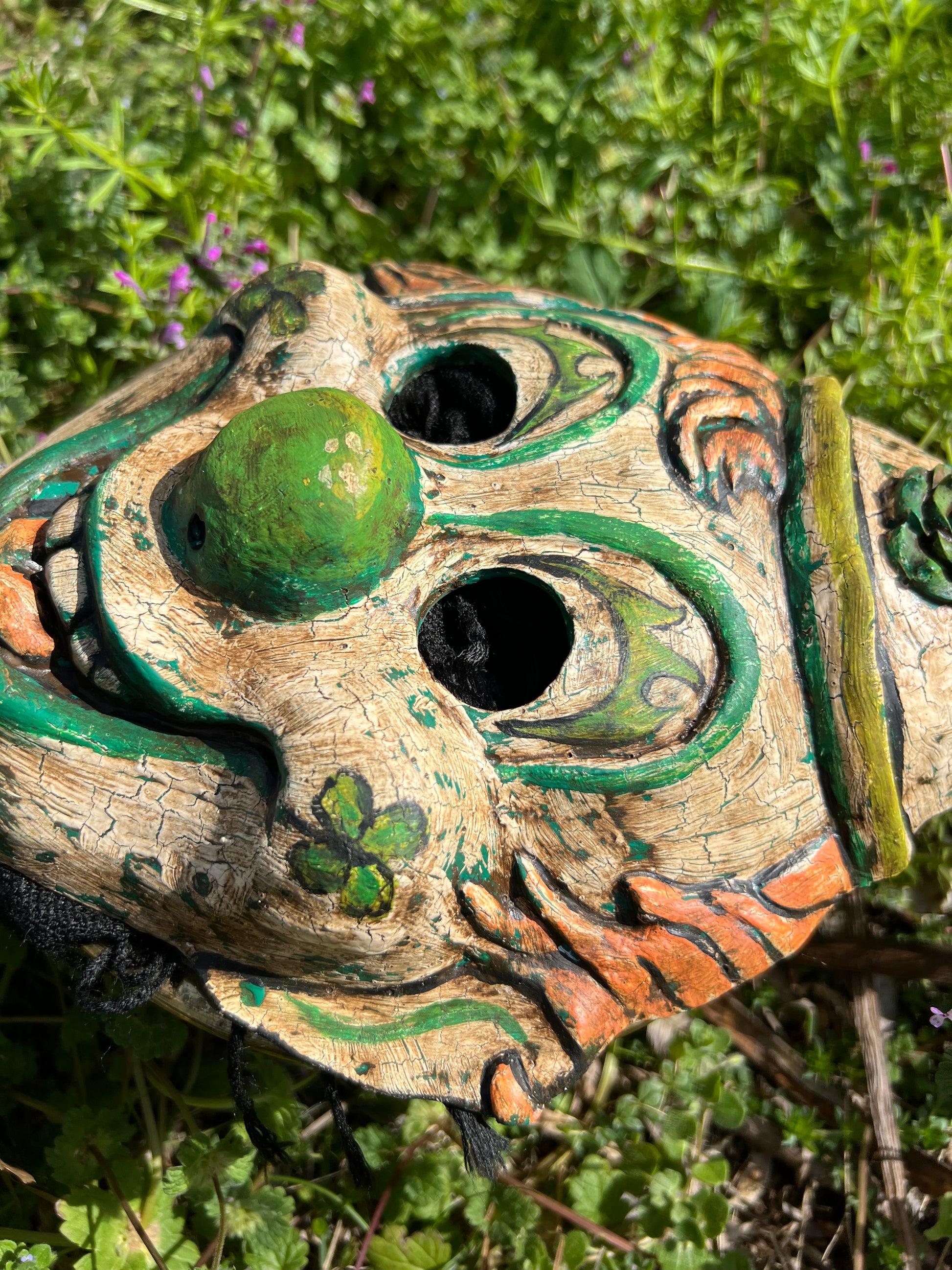 "Clovergrin" Retro Clown Mask