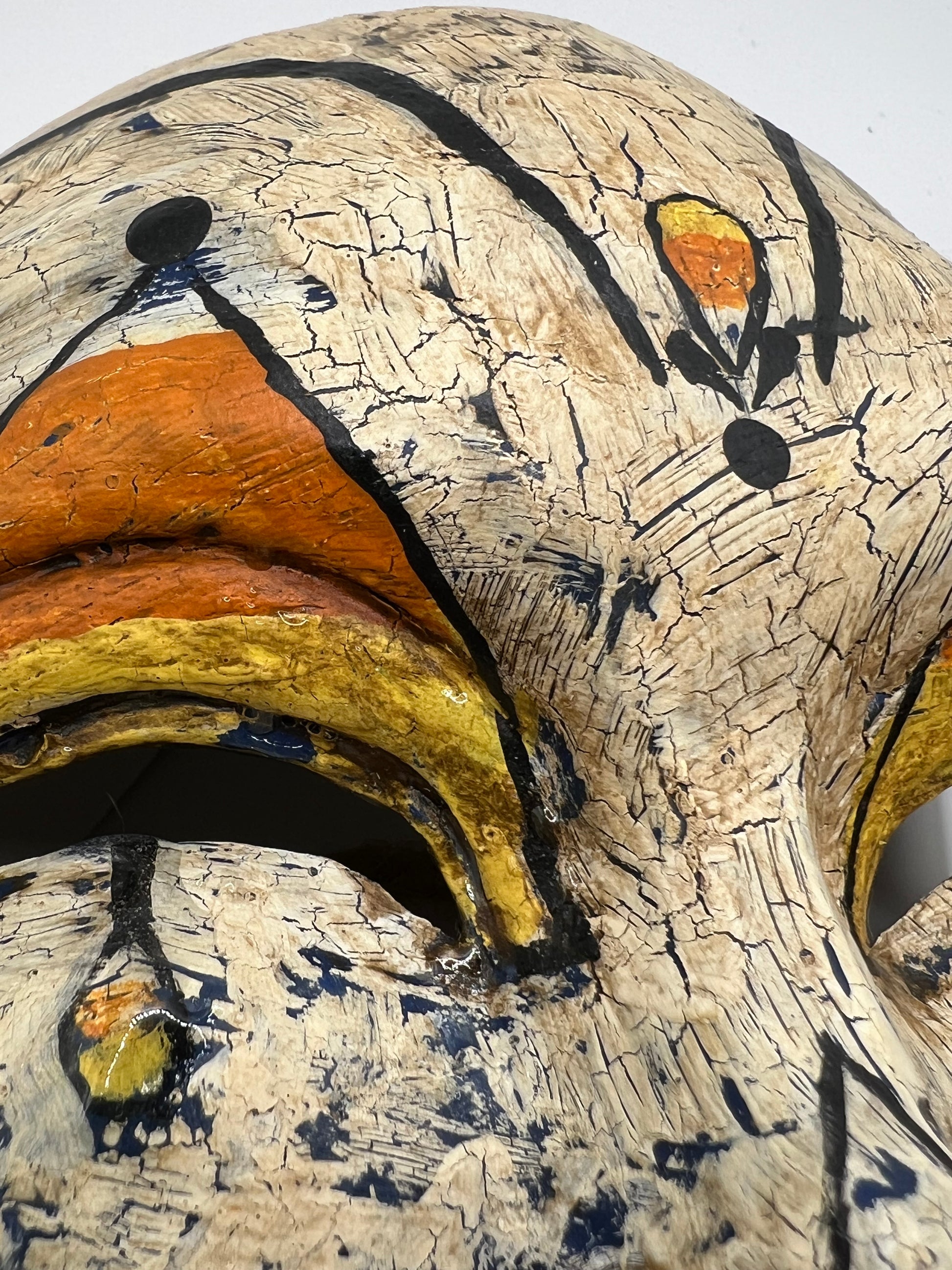 Candy Corn Vintage Inspired Clown Mask