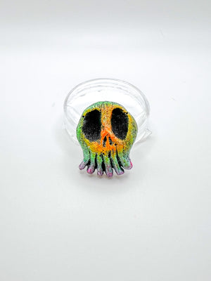 Pride Inspired Skull Magnet or Pinback
