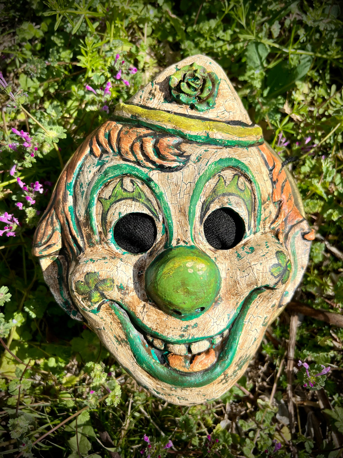 Ready to Ship! "Clovergrin" Retro Clown Mask