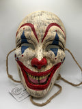 Ready to Ship! Faux Wood Carved Clown Mask