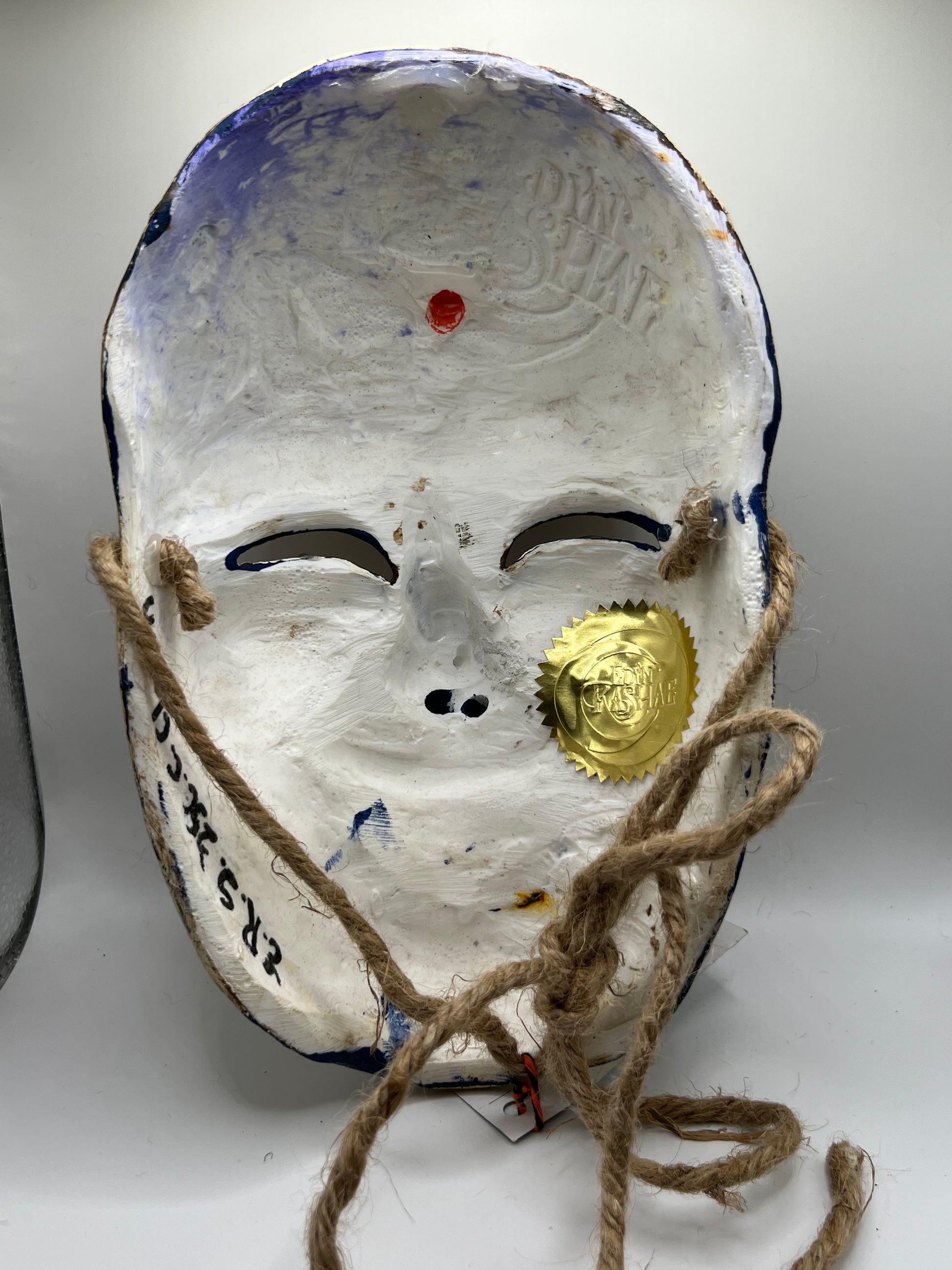 Candy Corn Vintage Inspired Clown Mask