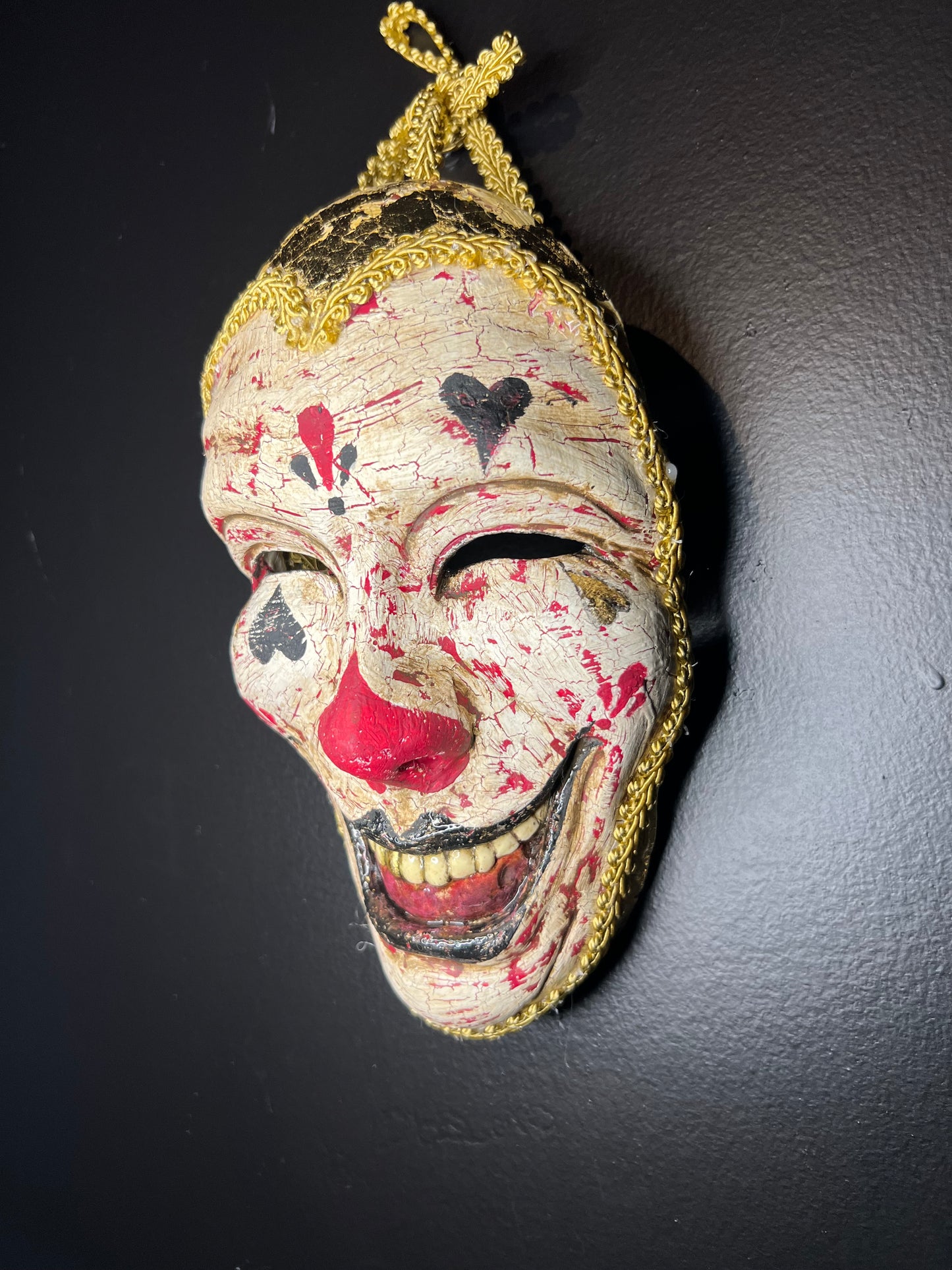 "Heart of Gold" Clown Mask