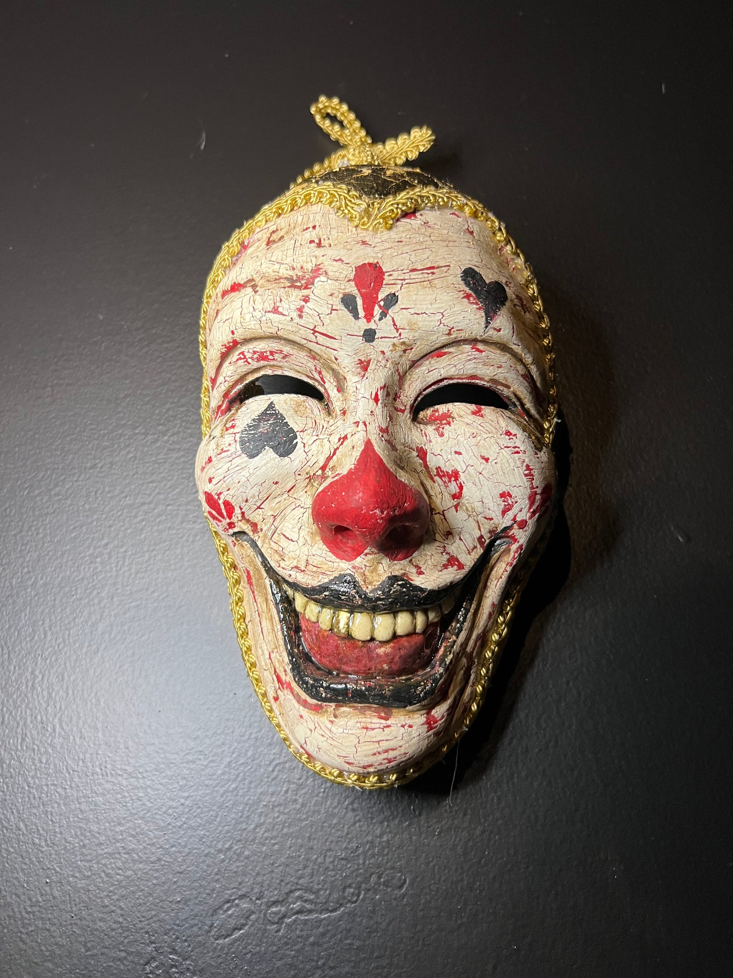 "Heart of Gold" Clown Mask