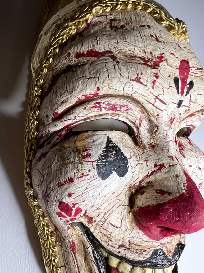 "Heart of Gold" Clown Mask