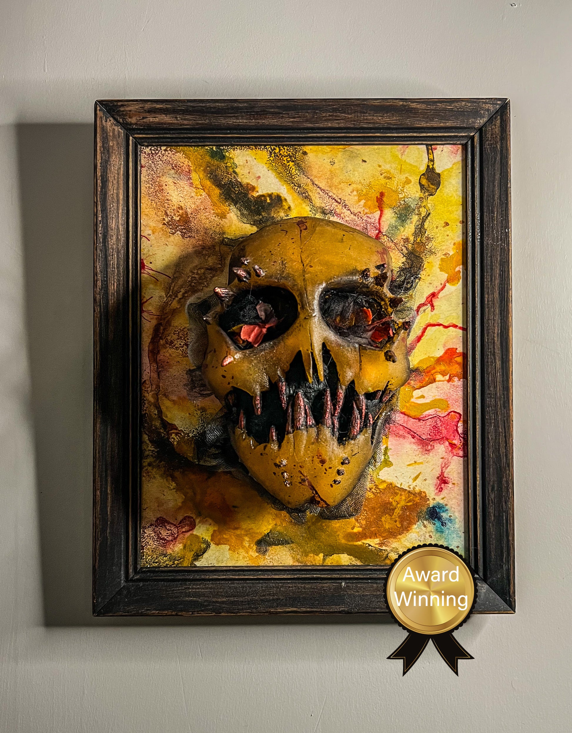 “Best of Show” Award 2023- Interactive, Framed “Fallen Fury”