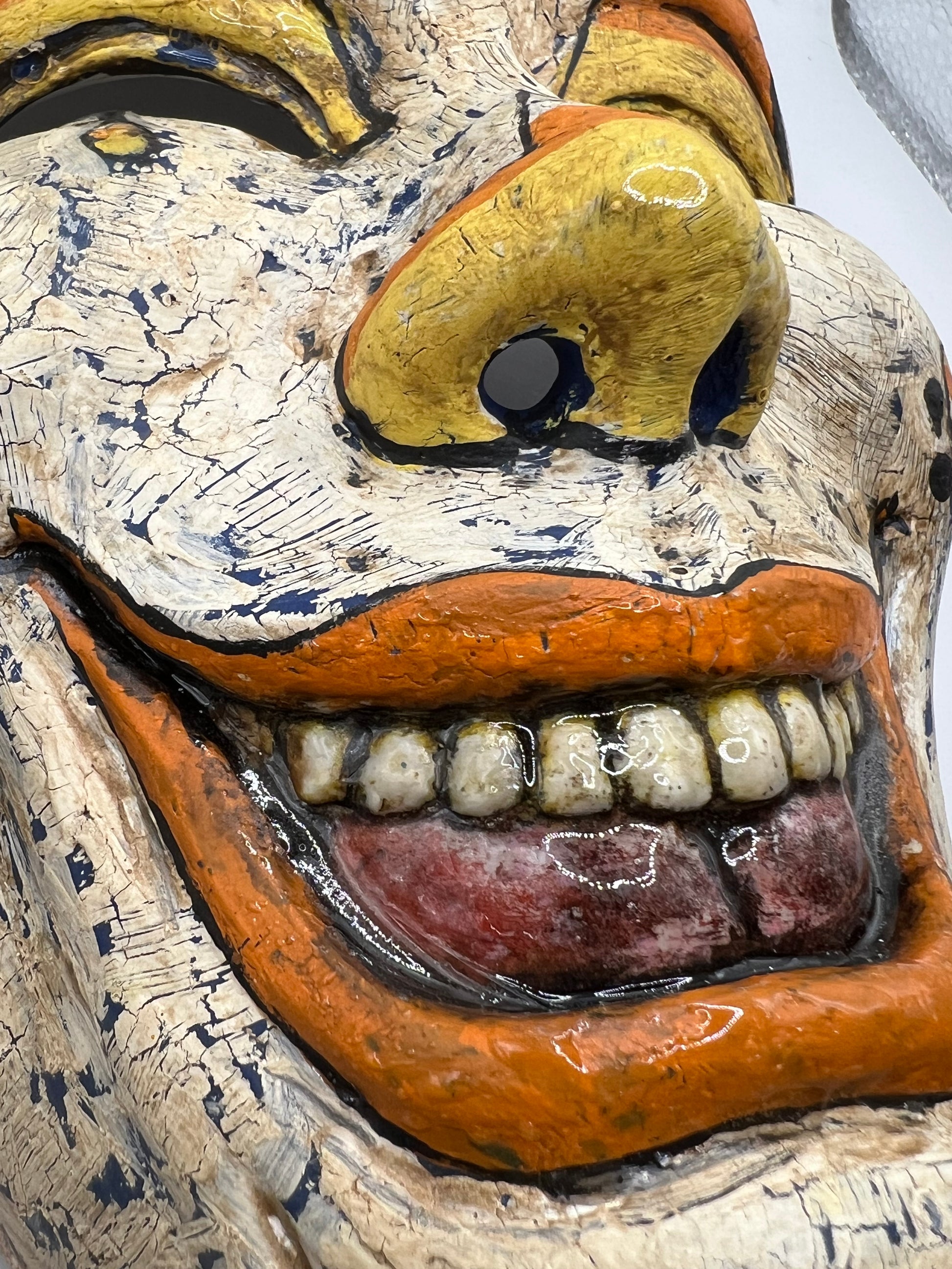 Candy Corn Vintage Inspired Clown Mask