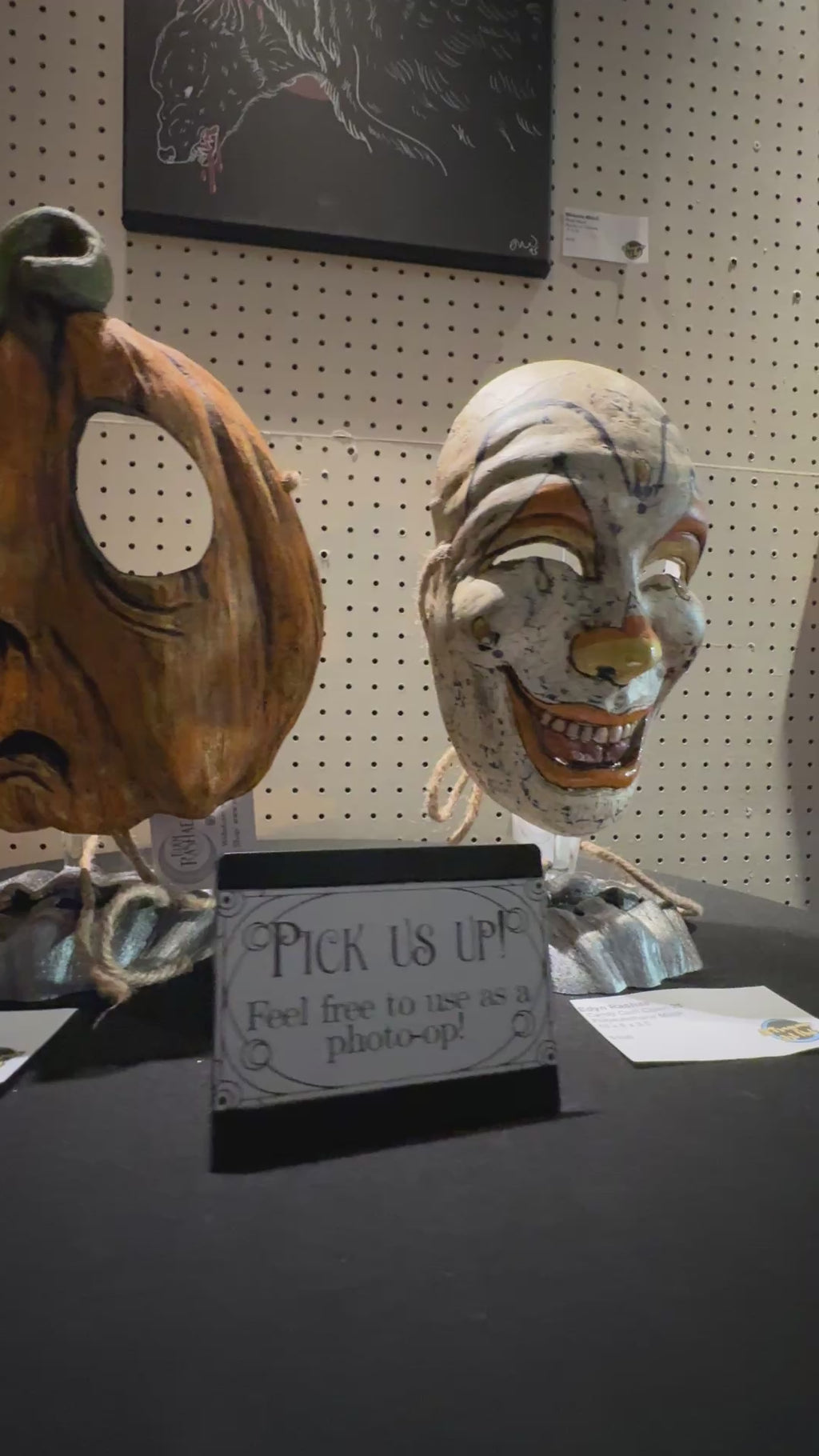 Stump - Art Exhibit Displayed